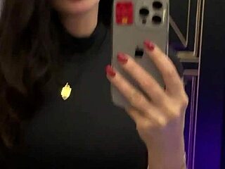 Club lights ignite my sexy brunette milf pussy fuck frenzy