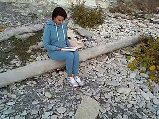 wanna see sofi tied up reading by the sea pov?