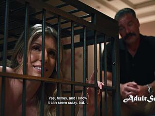 Teen Sneaks Into Freaky Neighbors' Cage For Wild Interracial Play!