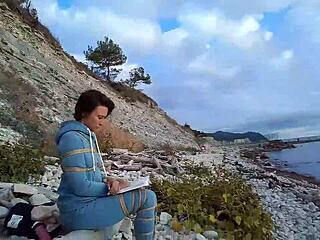 wanna see sofi tied up reading by the sea pov?