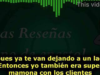 Mexican prostitute Daniela dances seductively on desk interview