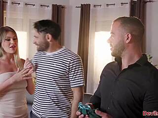 best friend shares his big tits wife for my deep anal pounding