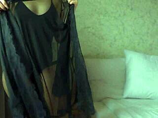 milf slips into sexy lingerie shaking perfect ass tease