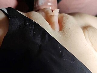 Panties Pulled Aside for Cute Fuck Doll Double Penetration Toy Play