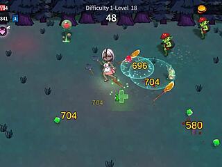 housewife cosplay humiliated in monster dungeon survivors fetish game level 1
