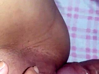 explosive squirt orgasm fingering pussy while rubbing cock on ass!