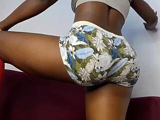 dancing blonde flaunts juicy ass nearly nude tease