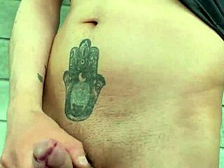 i flash monster cock and jerk off publicly in forest