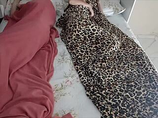 mature tricks young neighbor into bed handjob cum