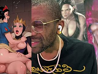 Snow White Rides Giant Futa Cock as Wonder Woman Cums Wildly in Alley