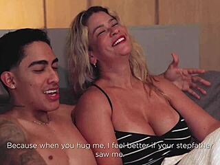 Horny Milf Begs Fuck Next To Dozing Husband