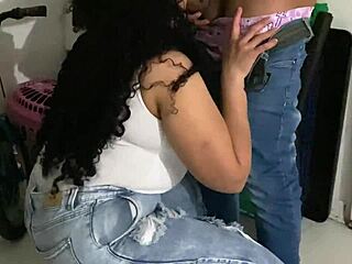 Venezuelan babe teases touch on mall stairs thrill