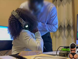 i fuck my boss's big ebony ass daily at work