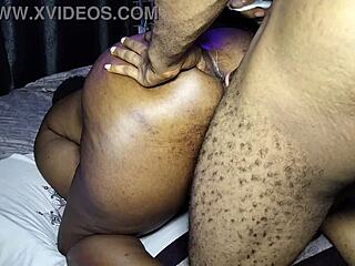 Africa's biggest ebony ass shakes and bounces in doggystyle pounding