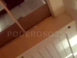 corno sleeps while i creampie his wife she forces him to lick it all 😈🔥