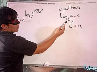 asian teacher's erotic math exponents explode on student ass!