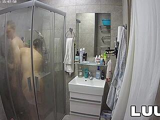 kareflore and abbadon shower intimately for their reality fans