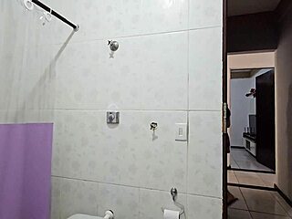 stepdaughter trembles seeing stepdad's cock in shower