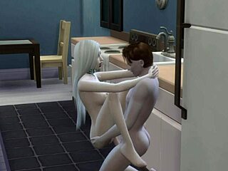 cum covered vampire slut fucks cock deepthroat all night