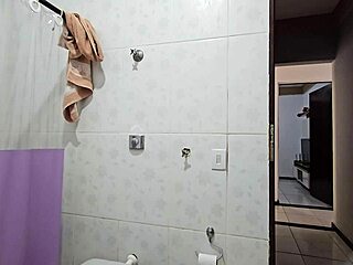 stepdaughter trembles seeing stepdad's cock in shower