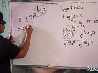 asian teacher's erotic math exponents explode on student ass!