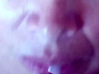 blonde milf swallows four massive cumshots