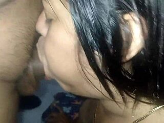 Deepthroating bull's BBC before creampie cleanup