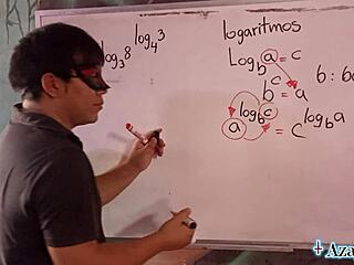 asian teacher's erotic math exponents explode on student ass!