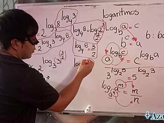 asian teacher's erotic math exponents explode on student ass!