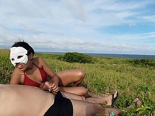 praia verao anal com gostosa na bunda