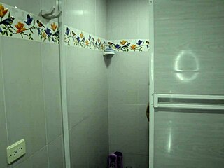 Big Titted Chubby Latina Splashes In Shower
