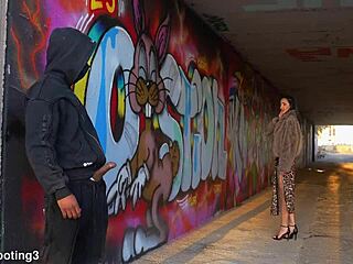 hot dominicano blasts italian babe under barcelona bridge