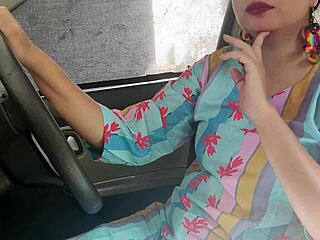 asian stepsis deepthroats stepbro's cock for car ride pov