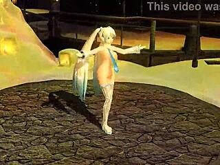 hatsune miku builds snowman in full nude mod goddess glory