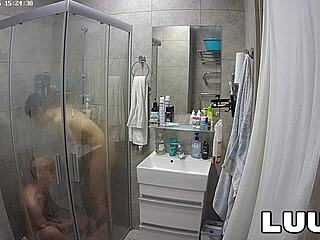 kareflore and abbadon shower intimately for their reality fans