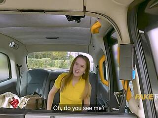 russian taxi babe takes epic anal pounding backseat!