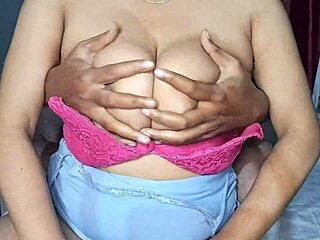 hot desi bhabhi oils massive boobs moaning massage