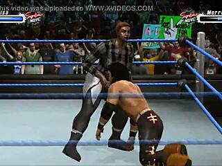 marissa pins john morrison in fetish wrestling clash!