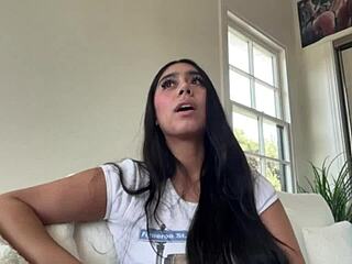 violet myers pushes deeper in backstage interracial casting