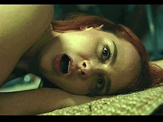 redhead babe norah juliette frozen in time stop for face fucking blowjob and cum in mouth