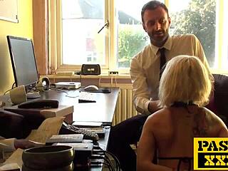 hey nora's getting spanked hard dominated squirting at work office!