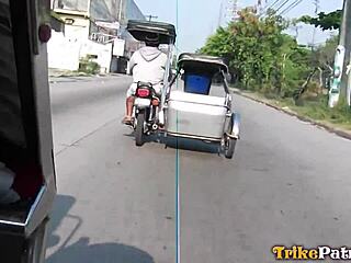 hairy pinay pussy rides trikepatrol's big foreign cock hard
