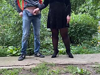 every pervert dreams of my chubby legs in pantyhose flashing outdoors