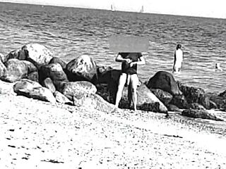 voyeur huge monster cock nude beach tease