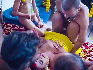 Beautiful Indian Wife's First Suhagrat Gangbang Full Movie