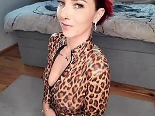 check out my new fetish outfit with tattoos and ass tease