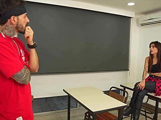 Petite Horny Student Seduces With Juicy Blowjob For Passing Grade Fuck