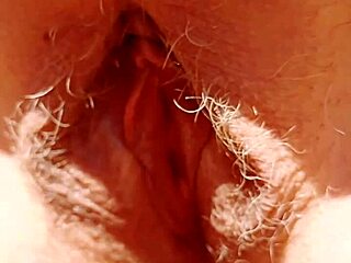 My mature aunt's hairy pussy gapes wide, legs spread so close you smell her juicy beaver