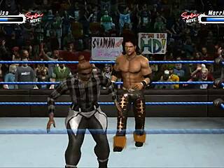 marissa pins john morrison in fetish wrestling clash!