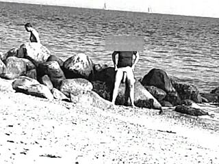 voyeur huge monster cock nude beach tease